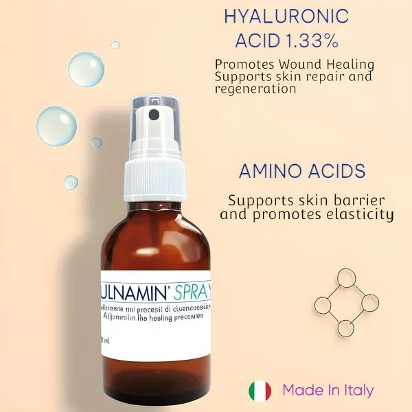 VULNAMIN® Spray 30ml | Made in Italy – Skin regeneration ,Soothe & Heal Your Skin After Laser Treatments, Chemical Peels & Microneedling