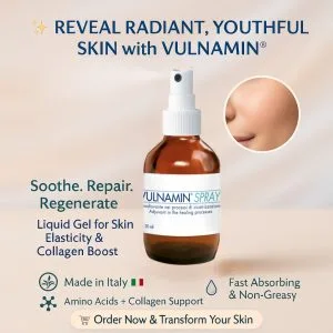 VULNAMIN® Spray 30ml | Made in Italy – Skin regeneration ,Soothe & Heal Your Skin After Laser Treatments, Chemical Peels & Microneedling